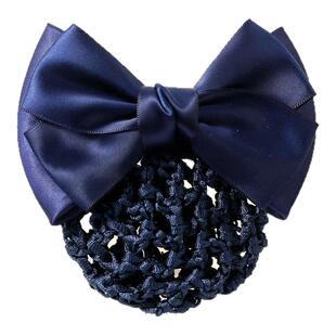 工作头花女职业网兜发网护士酒店营业员服务员银行空乘盘头发饰品