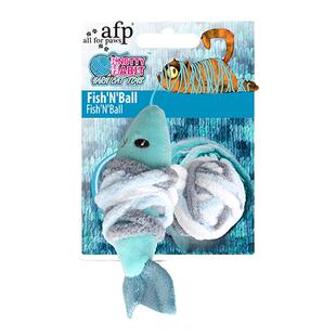 宅猫酱 afp猫玩具毛线球老鼠鱼毛线球室内逗猫棒解闷自嗨宠物用品