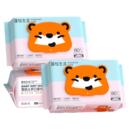 蓬松生活婴儿加大加厚湿巾80抽*3