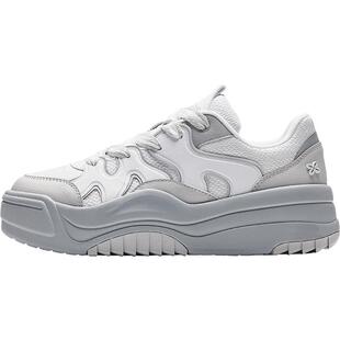 安踏板鞋厚底增高波浪鞋女2026春季新款品牌加厚潮流百搭运动鞋子