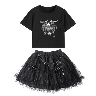 短袖朋克常规摇滚全棉女原创