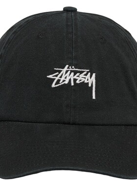 多色Stussy刺绣LOGO弯檐鸭舌帽