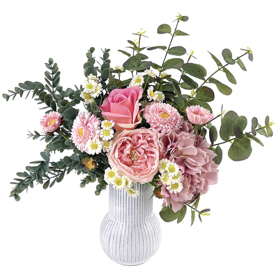 超真湿感奥斯汀玫瑰小雏菊手捧花