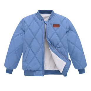 一体棉衣儿童棒球服男童保暖外套女童加绒中大童校服内胆冬季童装