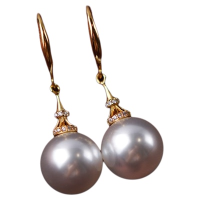 圆脸显瘦长款珍珠耳环耳钩