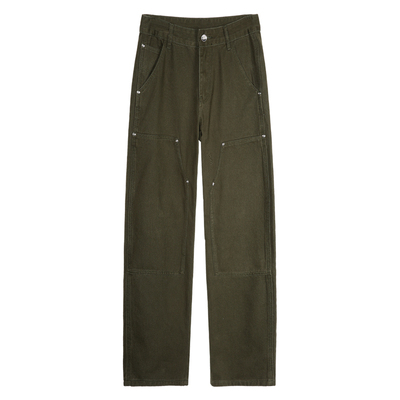 ALLIN cleanfit微喇牛仔裤男秋冬修身vibe美式高街裤子男生直筒裤