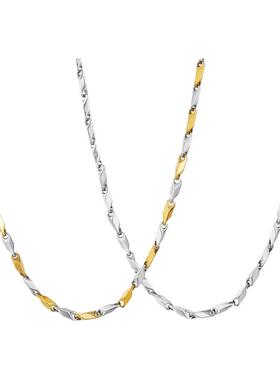 DH7钛钢双色项链男/女