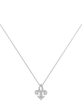 鸢尾花项链高级感满满纯银锁骨链