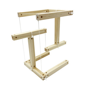 diy线悬浮力学平衡玩具 张拉整体结构模型摆件张力反重力魔术木架