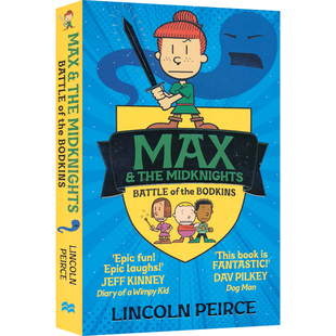 Max and the Midknights Battle Of The Bodkins 麦克斯与米德骑士 博德金斯之战 大奈特作者新作 魔法冒险漫画 英文原版进口图书