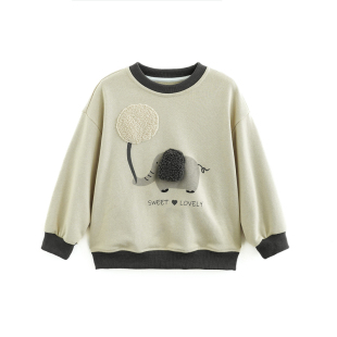 砚台家童装男童加绒卫衣冬装一体绒加厚宝宝上衣男孩春装儿童衣服