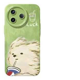 适用红米k90手机壳女款k70pro保护套小米k60全包硅胶k70至尊版redmi防摔k80por可爱k50凌乱小狗软外壳k50电竞