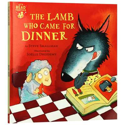 英文原版绘本 The Lamb Who Came for Dinner 吃饭的狼 Let's Read Together系列3 儿童英语故事图画书 英文版