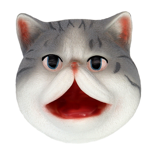 新凯纳正品仿真软胶猫咪动物秋田犬狗狗模型香猪手偶儿童玩具礼物