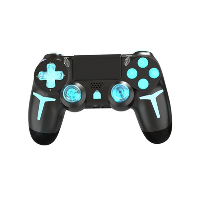 PS4无线蓝牙游戏手柄带RGB灯双震动六轴PC电脑steam游戏手柄