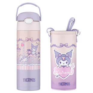 膳魔师旗舰店儿童吸管杯宝宝保温杯上学专用水杯直饮杯库洛米水壶