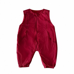 婴儿周岁衣服喜庆男宝宝春装套装春季婴童连体背带裤毛衣分体童装