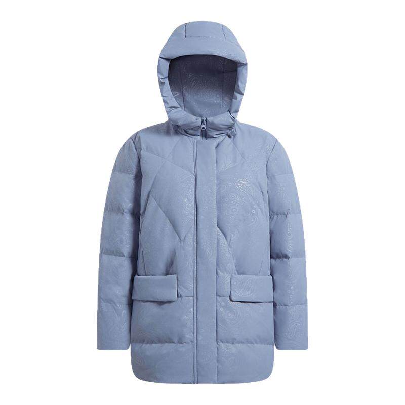 波司登冬季宽松保暖连帽羽绒服