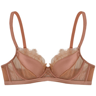 商场同款MYBODY内衣女法式睫毛蕾丝性感防凸点记忆钢圈时尚型文胸