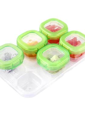 正品oxo奥秀宝宝婴儿辅食盒冷藏保鲜盒60ml*6可微波外出便携餐具