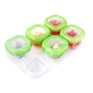 正品oxo奥秀宝宝婴儿辅食盒冷藏保鲜盒60ml*6可微波外出便携餐具