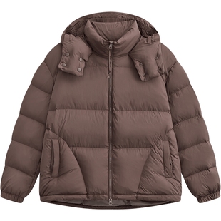 MODE COMMUTER | MC尼龙压光轻薄梭织休闲简约连帽短款羽绒服