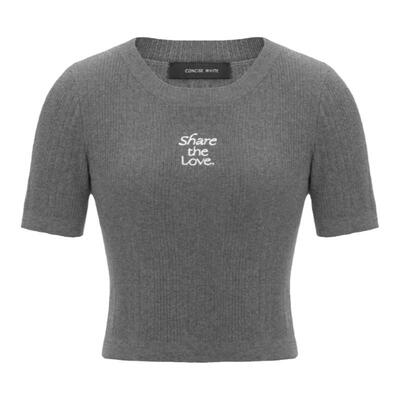 concise-white/简白刺绣圆领短袖