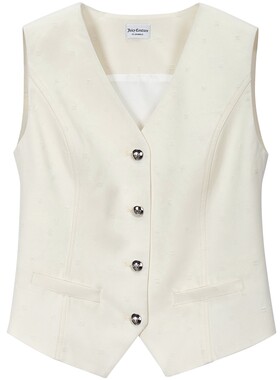 JuicyCouture橘滋肌理西服背心