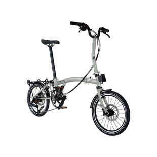 CRANSTON莫兰迪灰D9碟刹折叠自行车成人超轻便携复古9速16寸单车