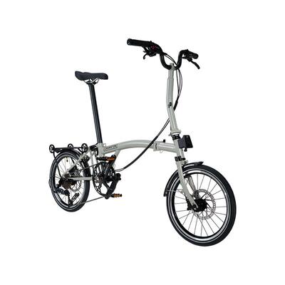 莫兰迪灰D9碟刹折叠自行车