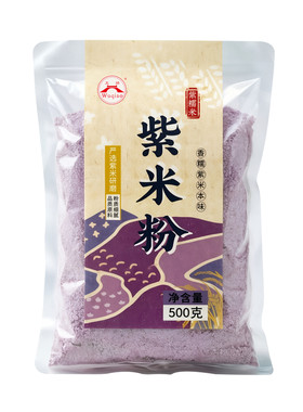 粉质细腻口感清香紫米本味