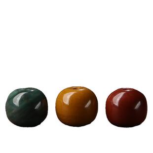 金刚玛瑙老型桶珠子星月黄灯diy阿拉善红绿佛珠文玩配饰件搭手串