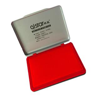 特大号印泥印台红色蓝色快干速干按手印掌印脚印印泥盒印油多色圆形方形