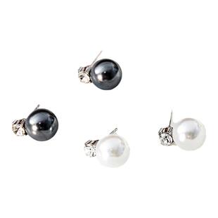 正品王妃款江喜同款澳白真多麻珍珠耳环女士轻奢高级感气质耳钉冬