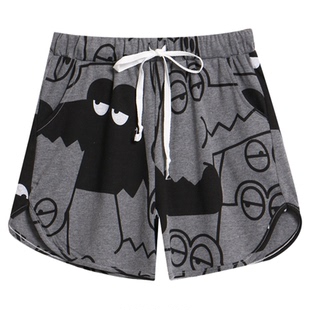 情侣睡裤短裤女纯棉夏季薄款大码200斤可外穿单条家居裤男士休闲