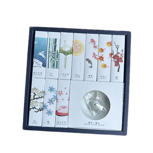 日本香彩堂HANGA四季版画线香花香海洋淡雅茉莉花檀香莲花进口