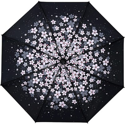 cmon樱花超轻小五折防晒女太阳伞
