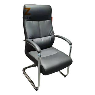 广东品牌会议椅大弓形办公中班前椅老人椅电脑转椅经典皮面老板椅