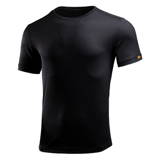 龙牙秘战短袖圆领基础T恤男夏战术修身速干透气纯色黑色白色短袖
