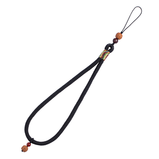 琼睿菩提创意手机链和田玉朱砂配件挂饰绳时尚男女款手工编织吊坠挂件绳手机防丢绳耳机U盘指环手腕挂绳