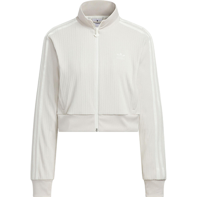 Adidas/阿迪达斯正品三叶草女士立领复古三条纹运动外套KB8951