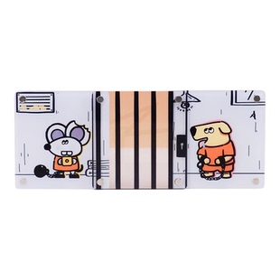 动物监狱 | 监狱闸门 双层冰箱贴 | 潮流插画动物萌趣潮玩周边