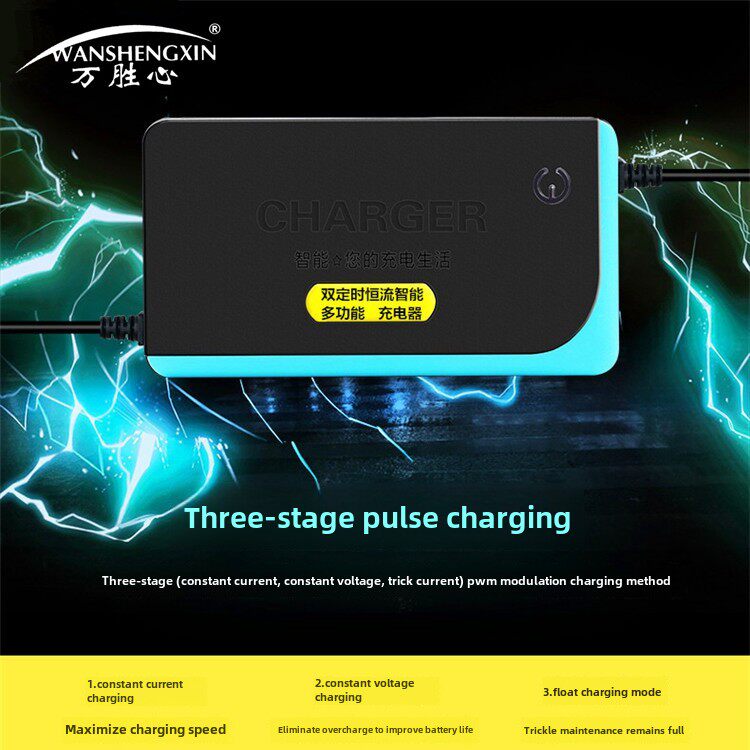 国威专用电动汽车电池车载充电器36V48V12Ah48V20Ah60V72V通用原