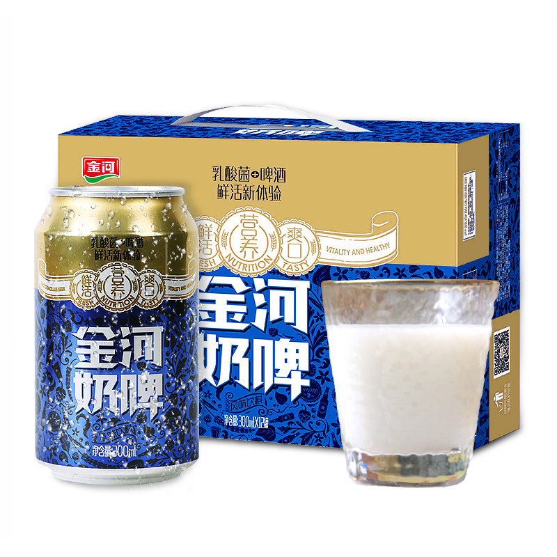 金河乳酸菌啤酒300ml罐装饮品