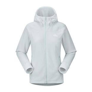 伯希和户外抓绒衣女Polartec Micro轻量化保暖连帽长袖摇粒绒外套