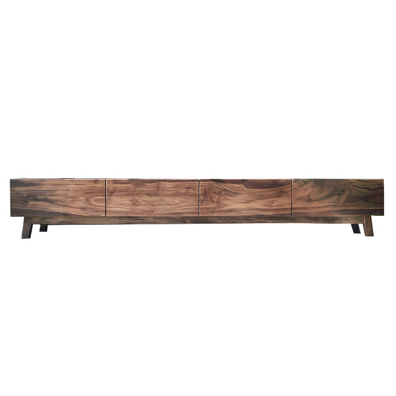 黑胡桃家具纯实木日式客厅组合电视机柜现代简约简易北欧风视听柜