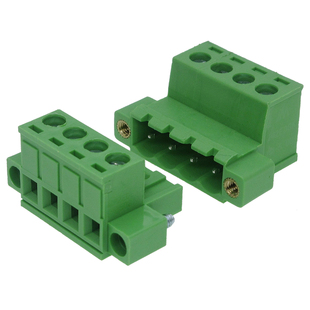 2EDGKPM5.08mm免焊对接EDG插拔式接线端子EDGRKP带法兰公母插头座