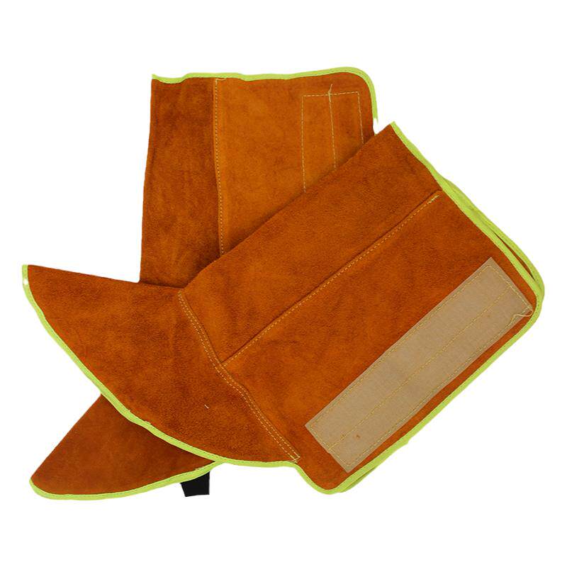 纯牛皮护脚罩电焊护脚套护腿脚盖电焊工护脚罩防烫劳保防护脚套