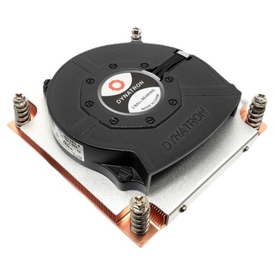 政久DYNATRON LGA 1700针工控机纯铜 薄款 1U服务器散热器风扇 Q3