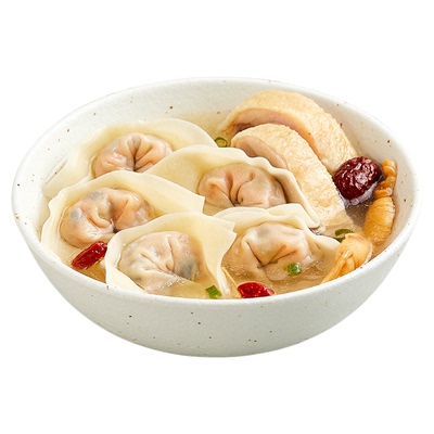 三全老上海风味荠菜猪肉馄饨500g